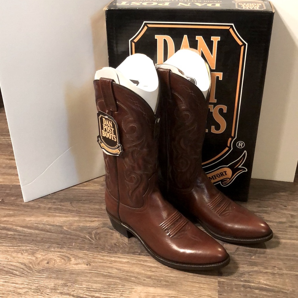 Men’s “NIB” Dan Post Boots DP2111R Tan Mignon Corona Size 11.5D
